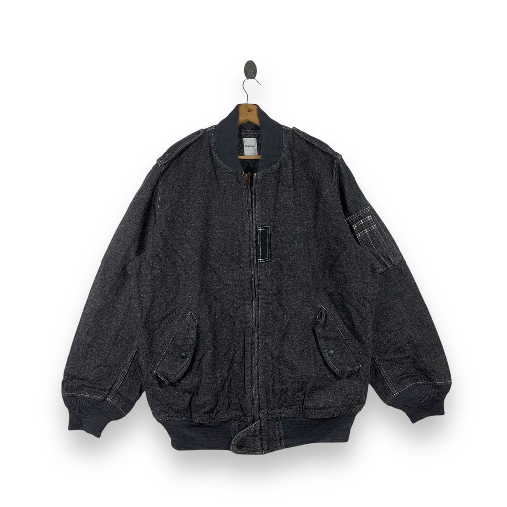 Vintage REVOLVER Made In Japan Designer Bomber Jacket Parka Outdoor Japanese Streetwear