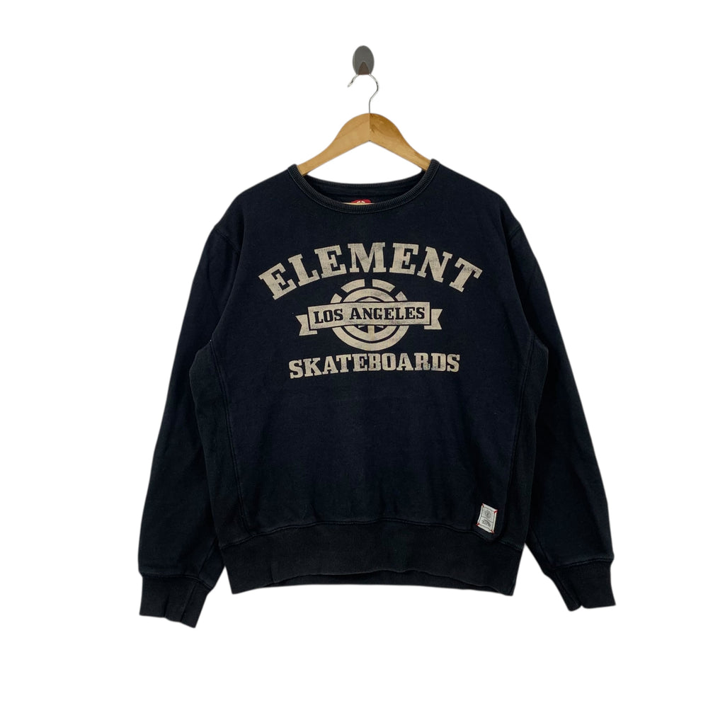 Vintage ELEMENTS SKATEBOARDS Los Angeles Store Sweatshirt Sweater Pullover Jumper Streetwear