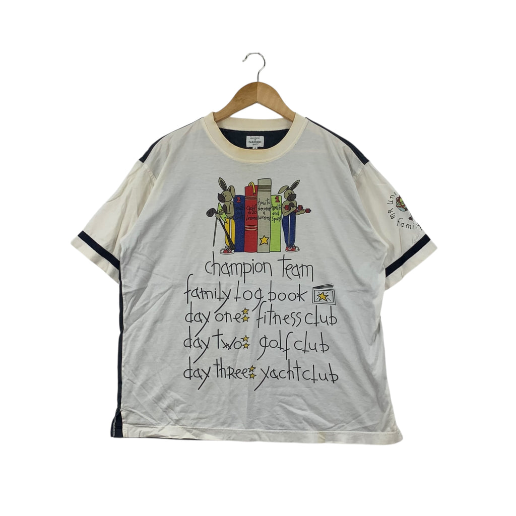 Vintage JEAN CHARLES CASTELBAJAC Italy Golf Club Baggy Tee Shirt Top JCDC Design Studio