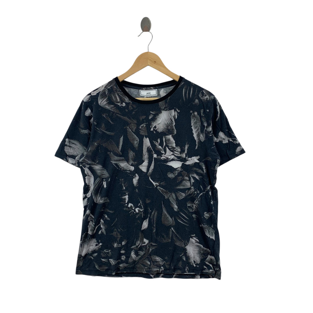 AMI PARIS Fall 2015 Runway Floral AOP Alexandre Mattiussi Tee Shirt Top Collection