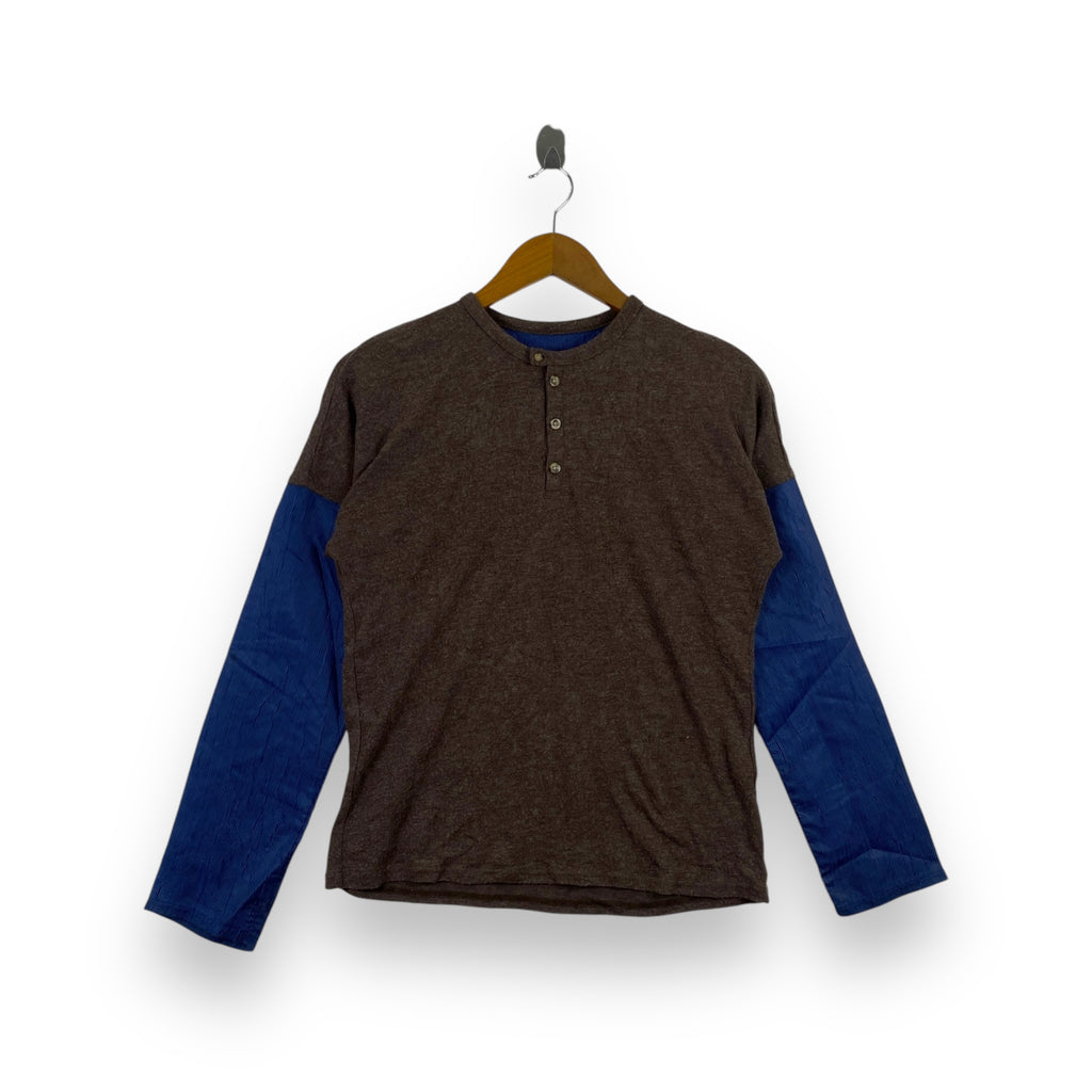 Vintage HAI SPORTING GEAR Issey Miyake Henley Tee Shirt Raglan Tsumori Chisato Design