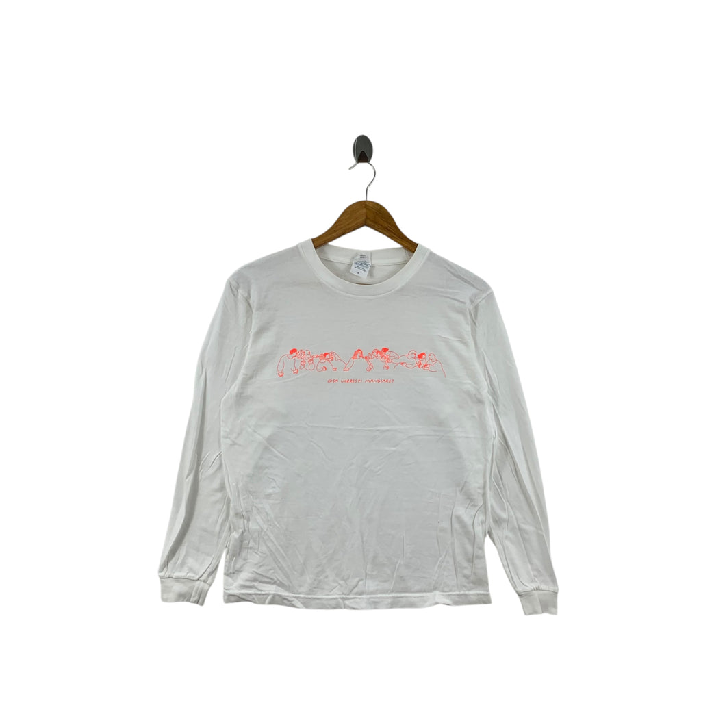 LAST SUPPER Cosa Vorresti  Mangiare What You Want To Eat Tee Shirt Top Long Sleeve