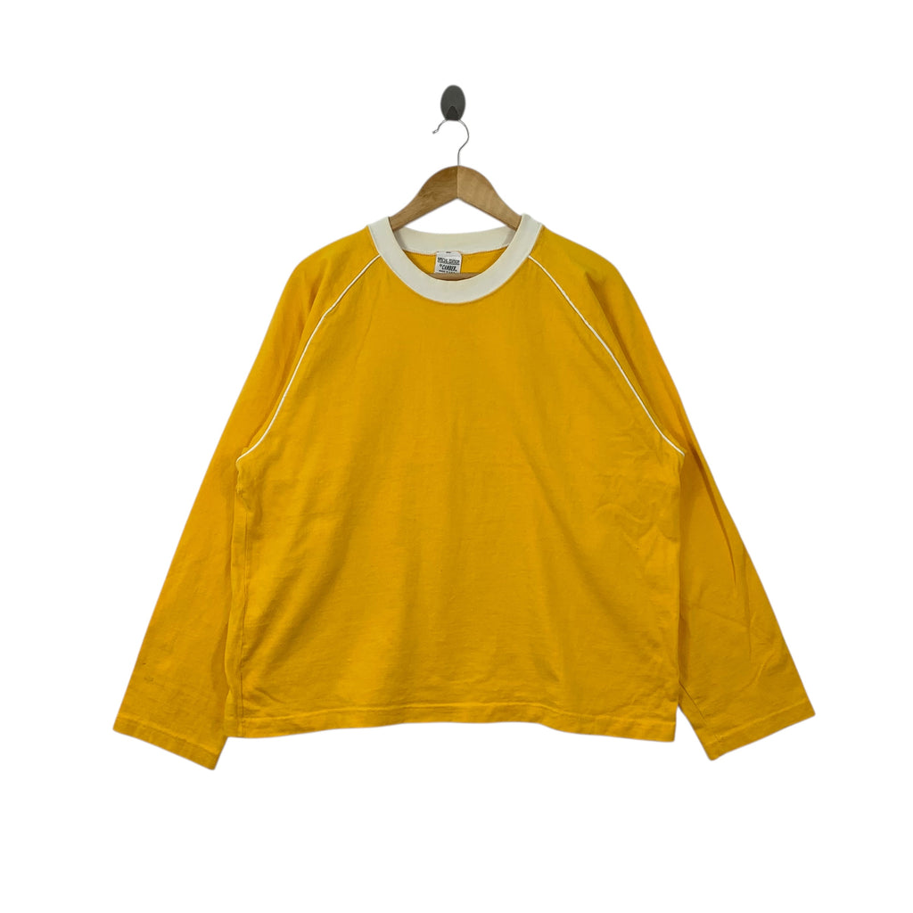 Vintage 80’ CAMBER SPECIAL EDITION Made In USA Yellow Tee Shirt Top Baggy Long Sleeve