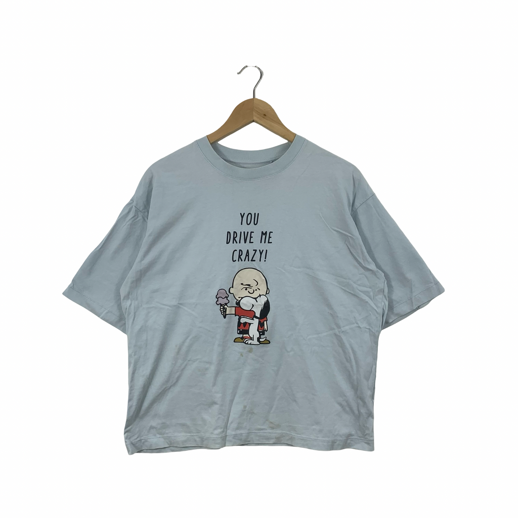 UNIQLO X PEANUTS The World Famous Strip By M.Schulz Collection Tee Shirt Top Cartoon