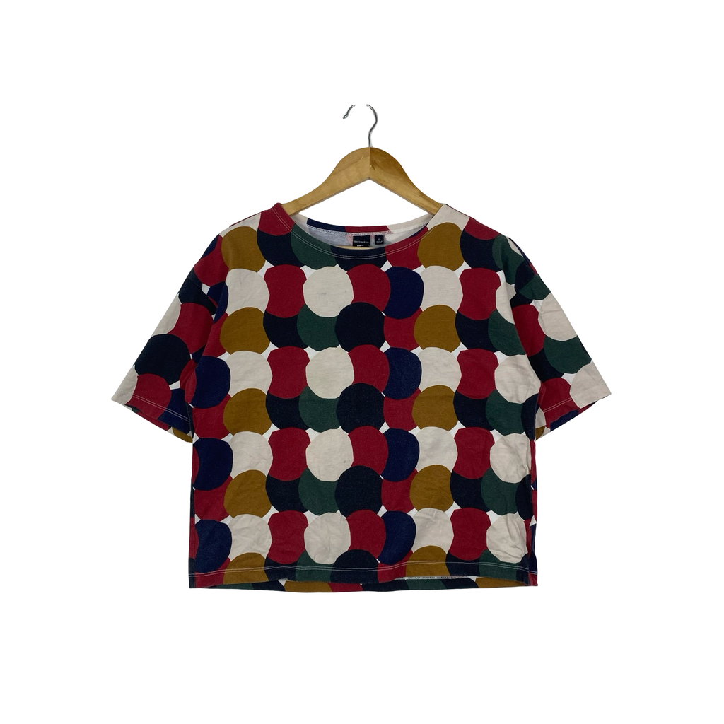Vintage UNIQLO x MARIMEKKO Geometric Dot Print Short Sleeve T-Shirt Casual