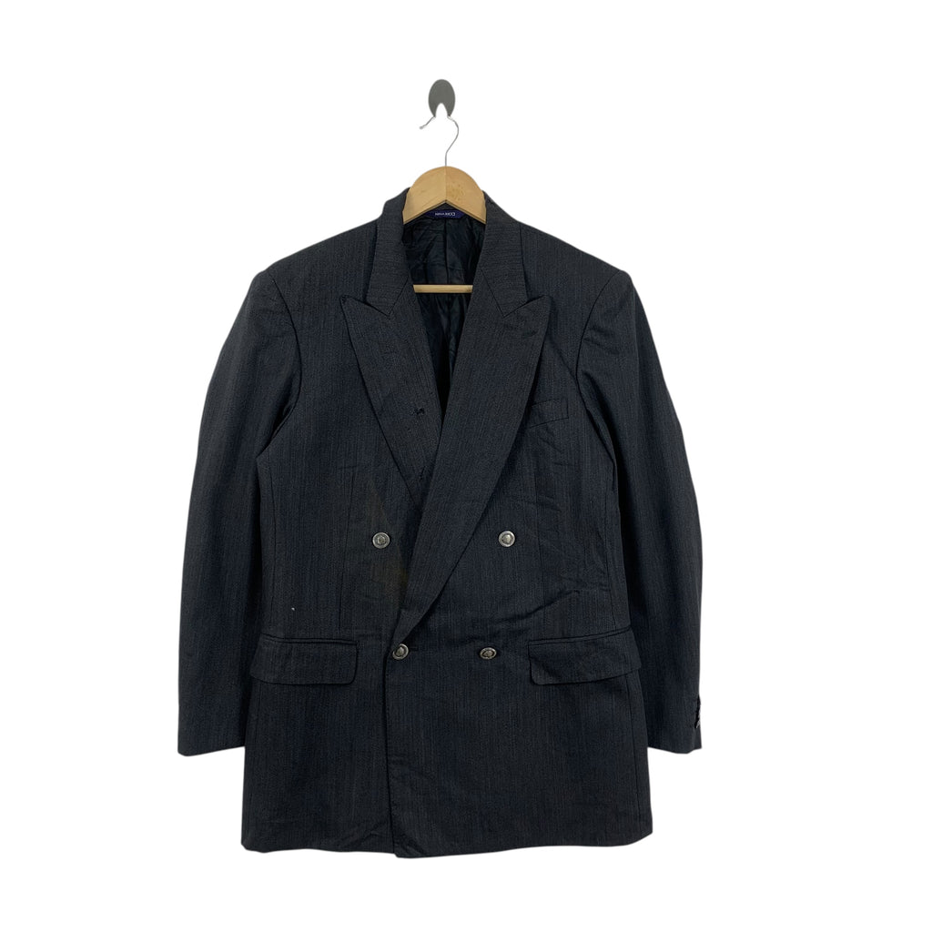 Vintage NINA RICCI MONSIEUR Double Breasted Blazer Jacket Coat Design Studio Peacoat Collection
