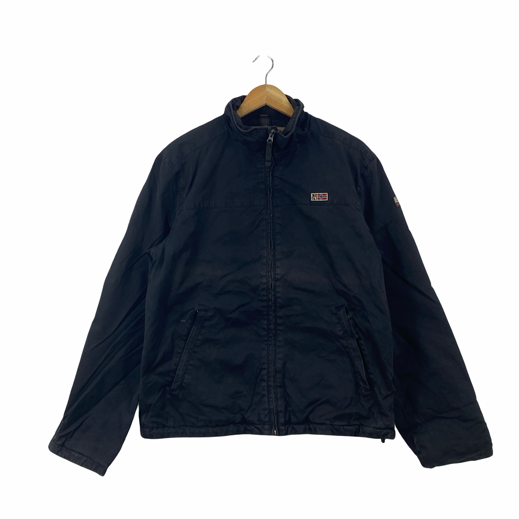 Vintage NAPAPIJRI GEOGRAPHIC Expedition Team Padded Zip Jacket