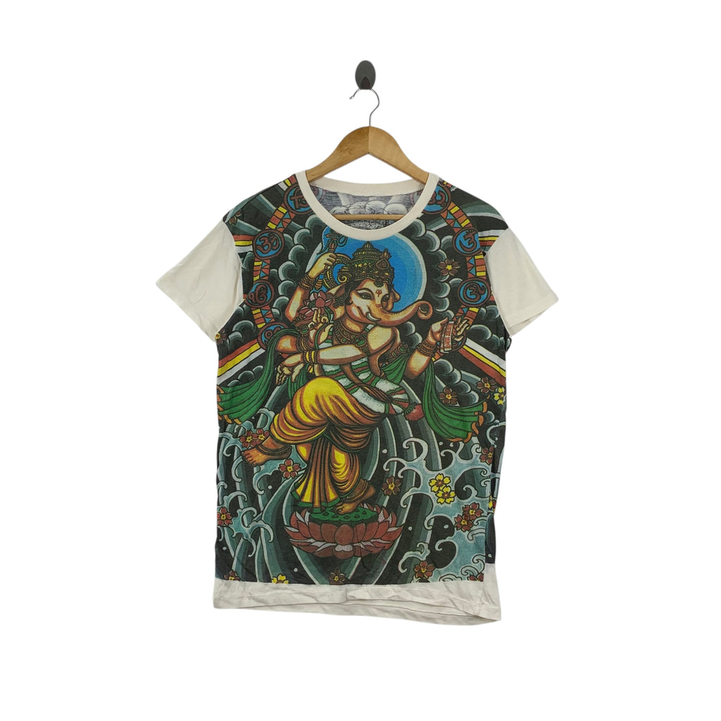 GANESH GANESHA ELEPHANT Goddess AOP Tee Shirt Top Over Print Amina Collection