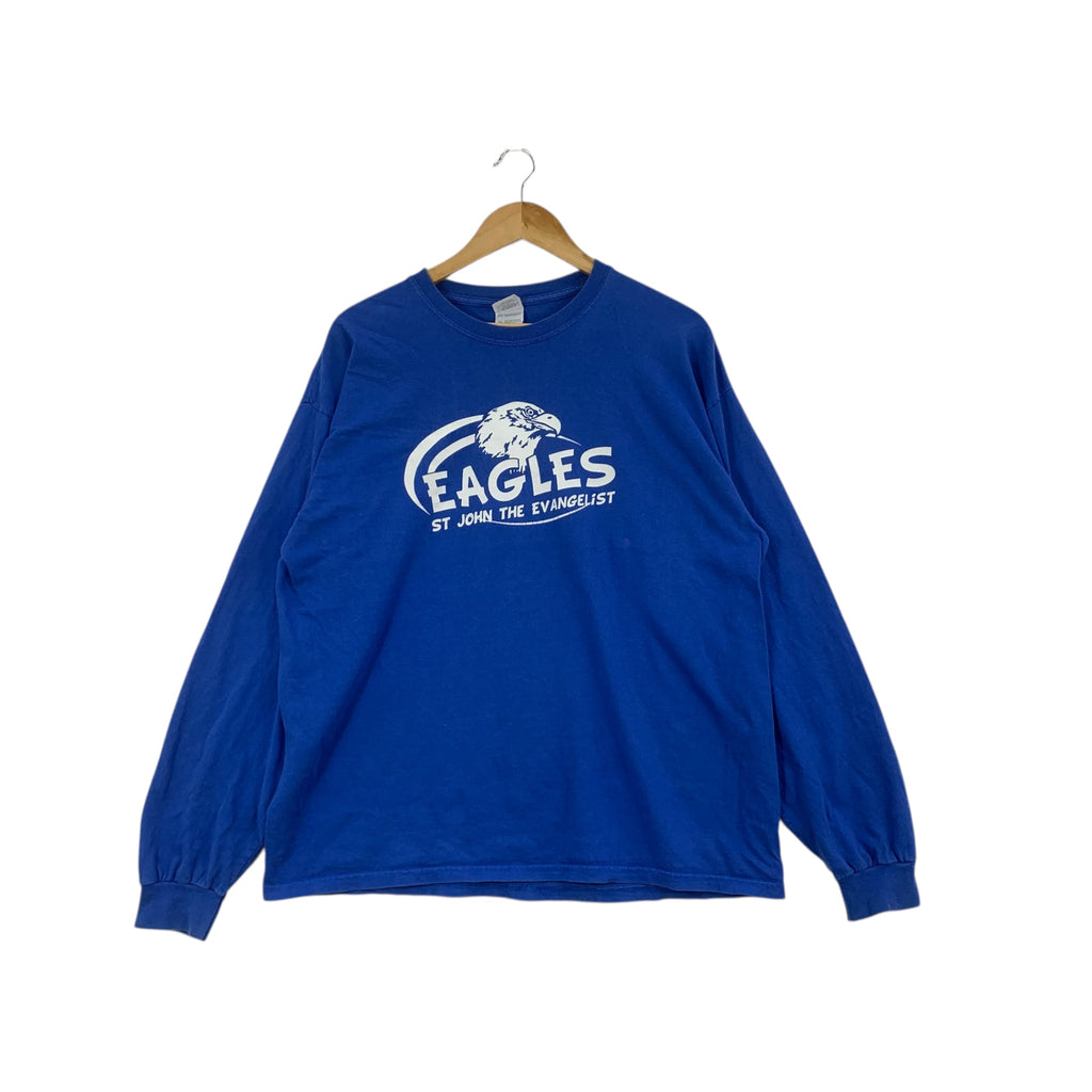 EAGLES ST. JOHN The Evangelist University Tee Shirt Top Collegiate Mascot