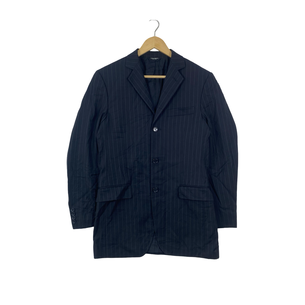 Vintage DOLCE & GABBANA Pinstripe Blazer Jacket Classic Tailored Suit