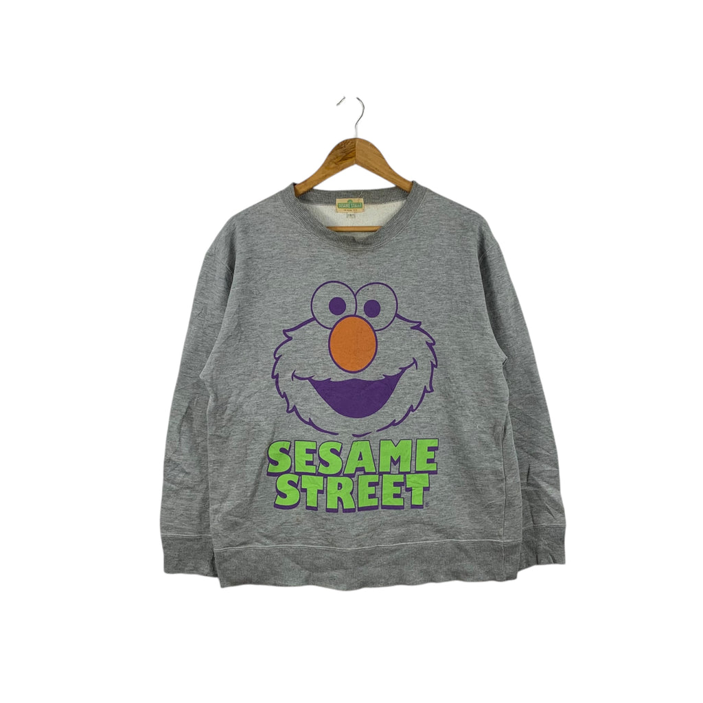 Vintage SESAME STREET ELMO Muppet Cartoon Sweatshirt Sweater Pullover