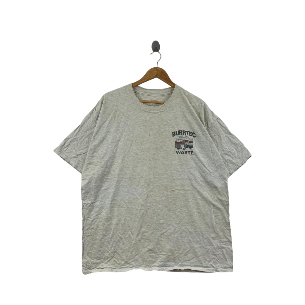 Vintage BURRTEC WASTE RECYCLE Solid Waste Tee Shirt Top Promo Ads