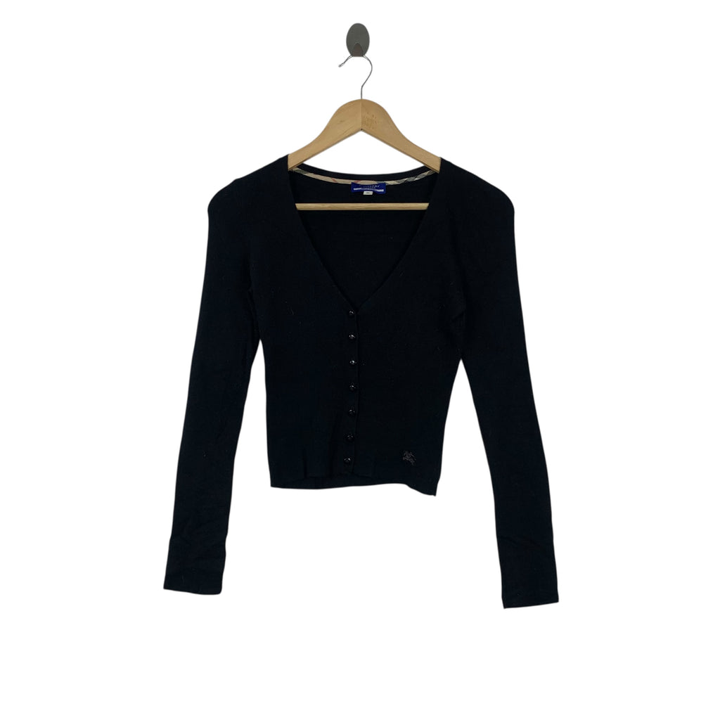 Vintage BURBERRY LONDON BLUE LABEL Knitwear Cardigan Tee Shirt Slim Fit Prorsum