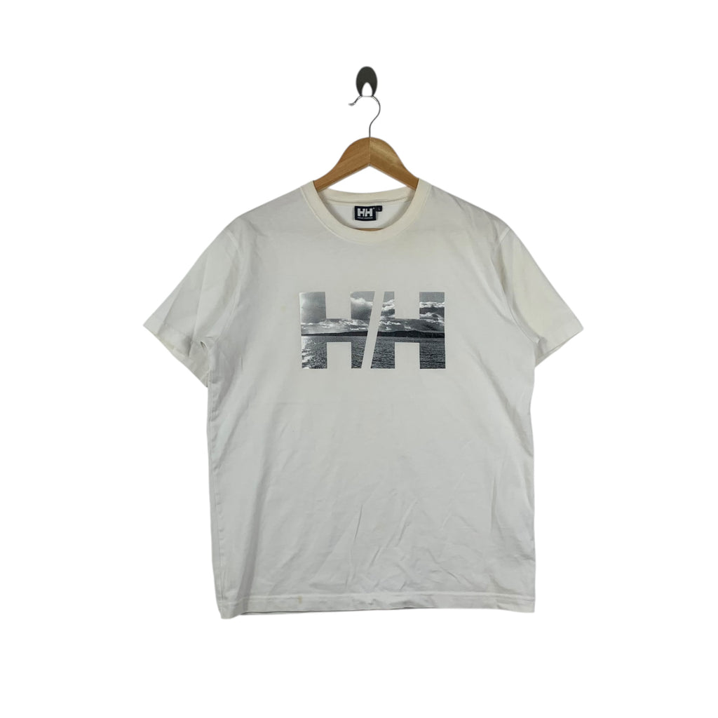 HELLY HANSEN Sailing Gear Wide Ocean HH Logo Tee Shirt Top Outdoor