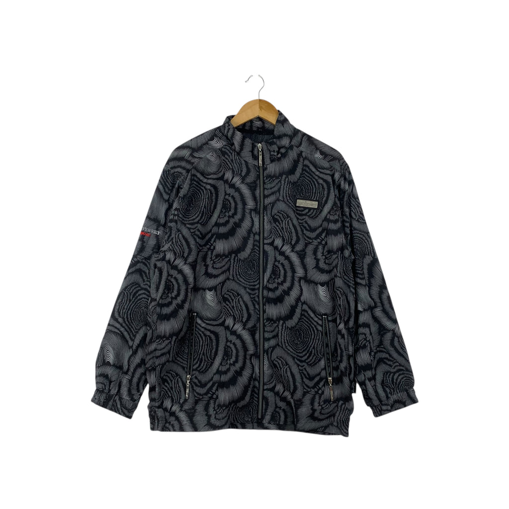EDDIE ODYSSEY INDIVIDUAL Collection Abstract Trench Coat Parka Jacket Windbreaker