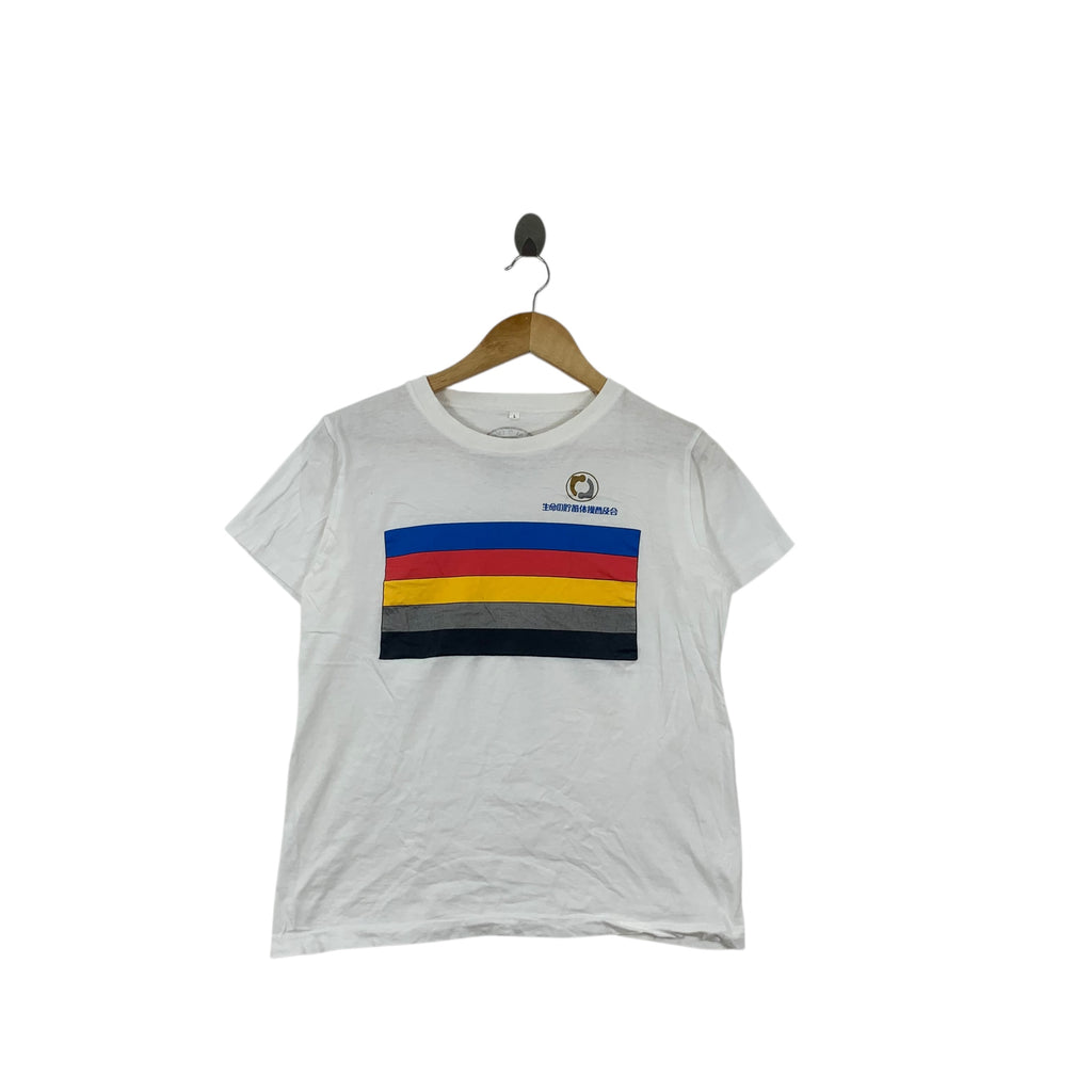 Vintage RADIO TAISO JAPAN Exercise Routine Tee Shirt Top Inochi No Chochiku