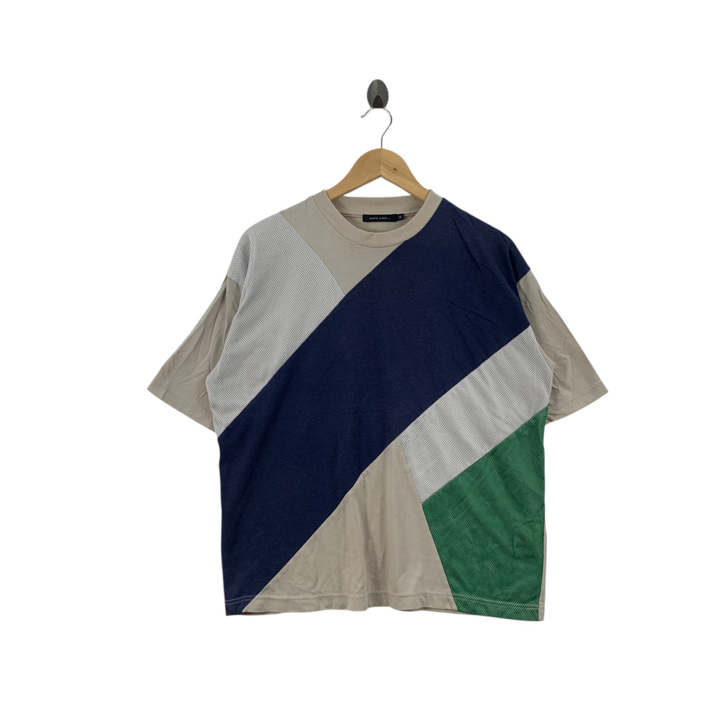 NIKO AND… JAPAN Shibuya Collection Striped Baggy Tee Shirt Top Tokyo Designer