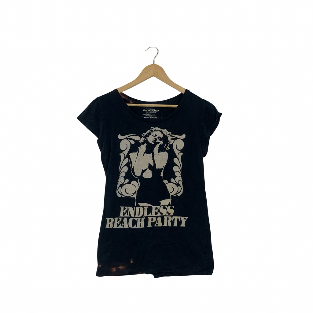 AZUL BY MOUSSY Baroque Japan Limited Endless Beach Party Tee Shirt Top