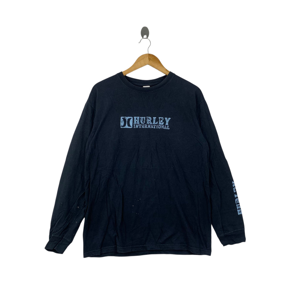 Vintage HURLEY INTERNATIONAL Long sleeve Tee Shirt Top Streetwear Skateboard