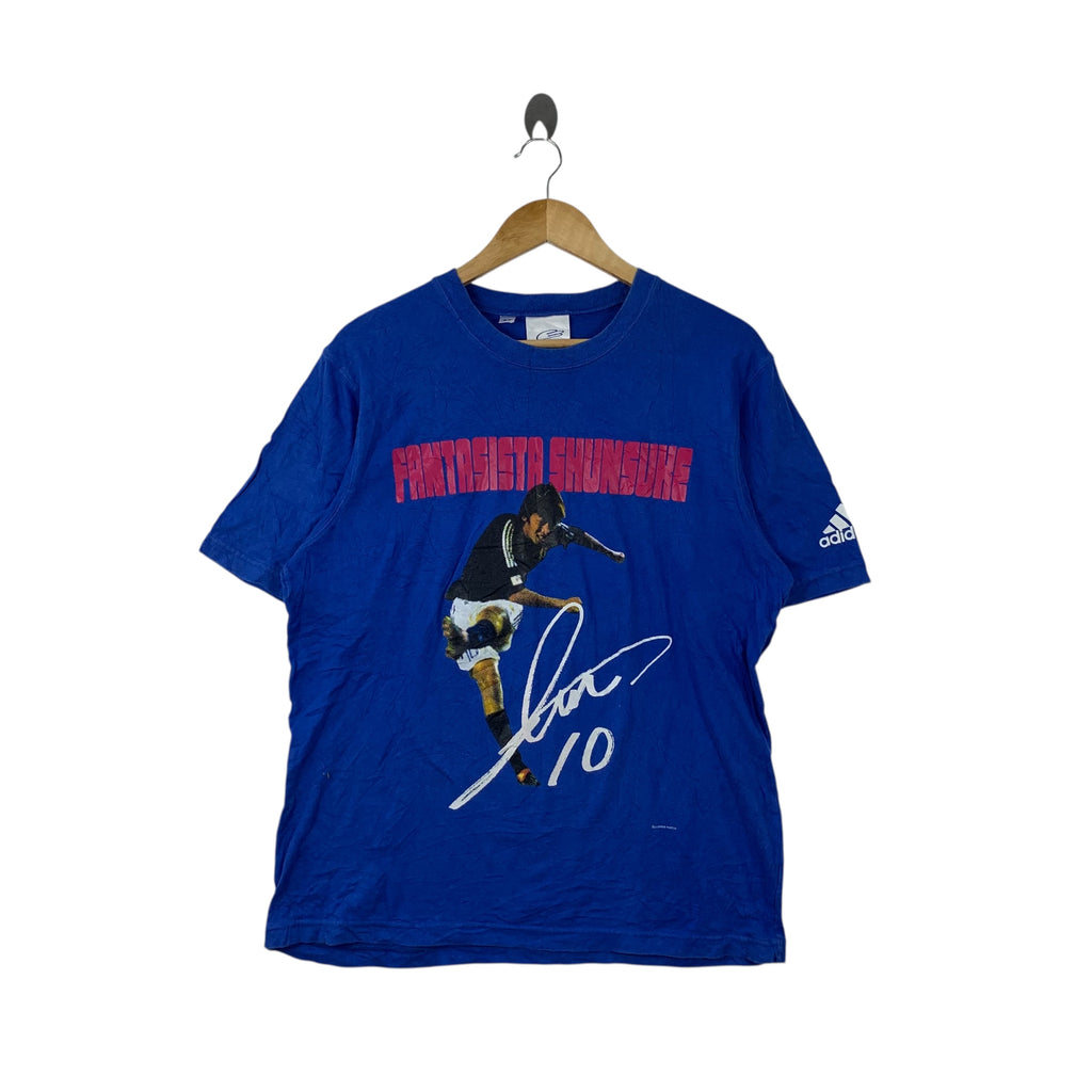 Vintage ADIDAS x JAPAN SHUNSUKE NAKAMURA Football Tee Shirt Top National Team J League
