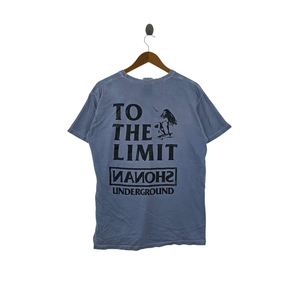 Vintage SHONAN UNDERGROUND SKATEBOARD Japan Tee Shirt Top To The Limit