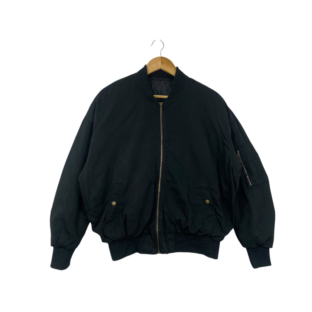 Vintage MA-1 FLIGHT MILITARY Fighter Bomber Jacket Outdoor Windbreaker Quilted Puffer