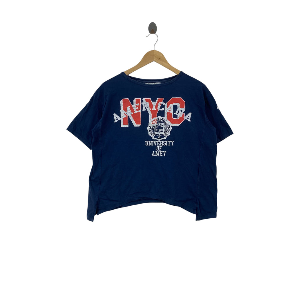 Vintage AMERICANA  TOKYO UNIVERSITY Graphic Tee Shirt Streetwear Casual