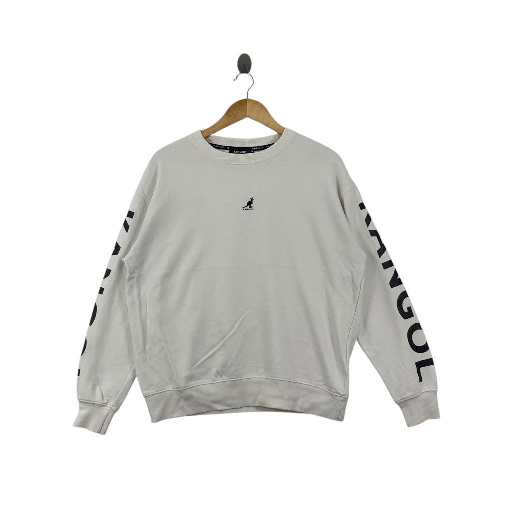 KANGOL UK Embroidered Center Logo Sleeve Sweatshirt Sweater Pullover Jumper