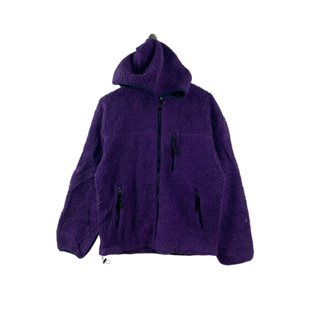 WEGO JAPAN Deep Pile Sherpa Fleece Purple Jacket Windbreaker Outdoor Hoodie