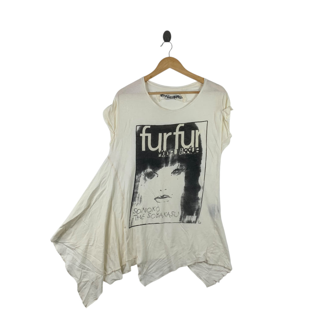 FURFUR Sonoko The Sobakasu Draped Tee Shirt Top Blouse Dress Avant Garde Japan Style