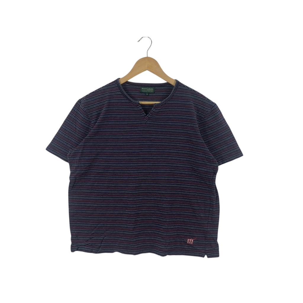 HENRY COTTONS Homewear Collection Striped Tee Shirt Top Design Studio Henley
