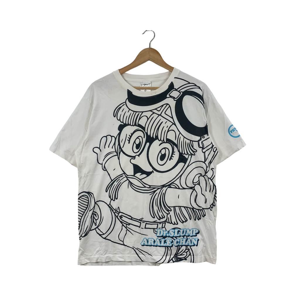 DR.SLUMP ARALE CHAN Penguin Village Overprint Design Tee Shirt Top