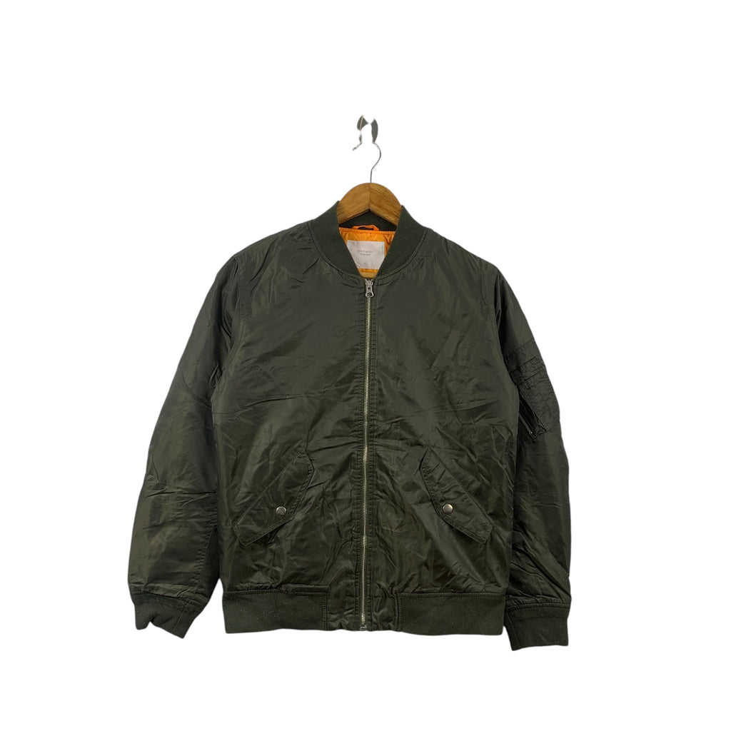 BROWNY VINTAGE COLLECTION MA-1 Bomber Jacket Fighter Windbreaker Zipper