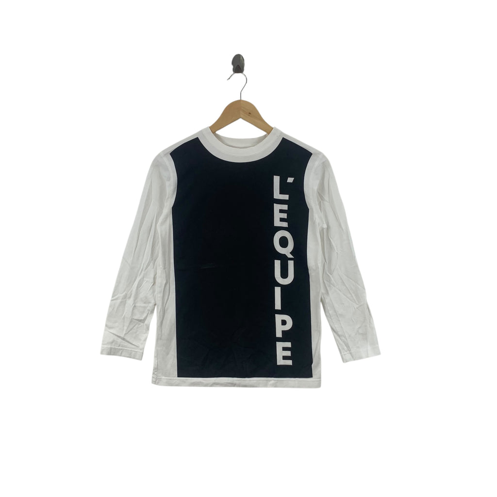 Vintage 90s YOSHI INABA L’EQUIPE Collection Tee Shirt Top Design Studio Long Sleeve