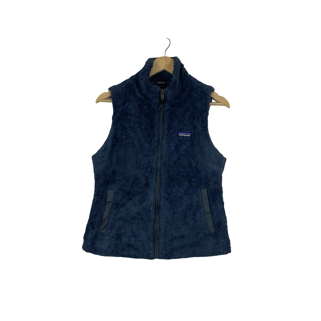 Vintage PATAGONIA CLASSIC Retro Deep Pile Fleece Vest Full Zip Outdoor Mid Layer