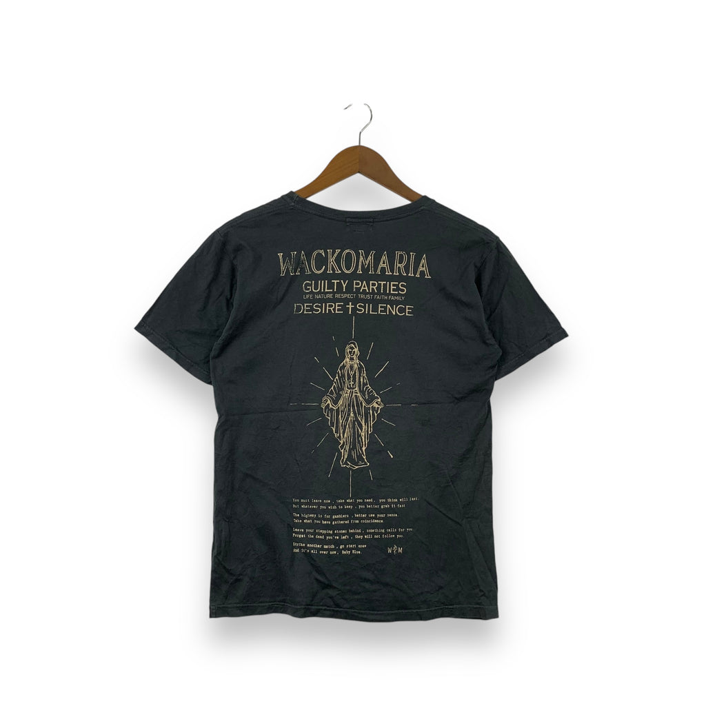 Vintage WACKO MARIA GUILTY PARTIES DESIRE SILENT Tee Shirt Top Graphic Cotton Rudees Collection