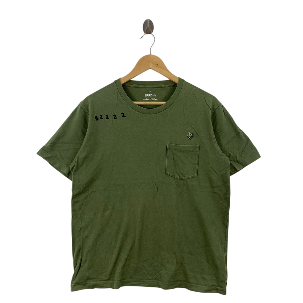 JASON POLAN x UNIQLO Bzzz Flying Bee Artwork Tee Shirt Top Embroidered Logo