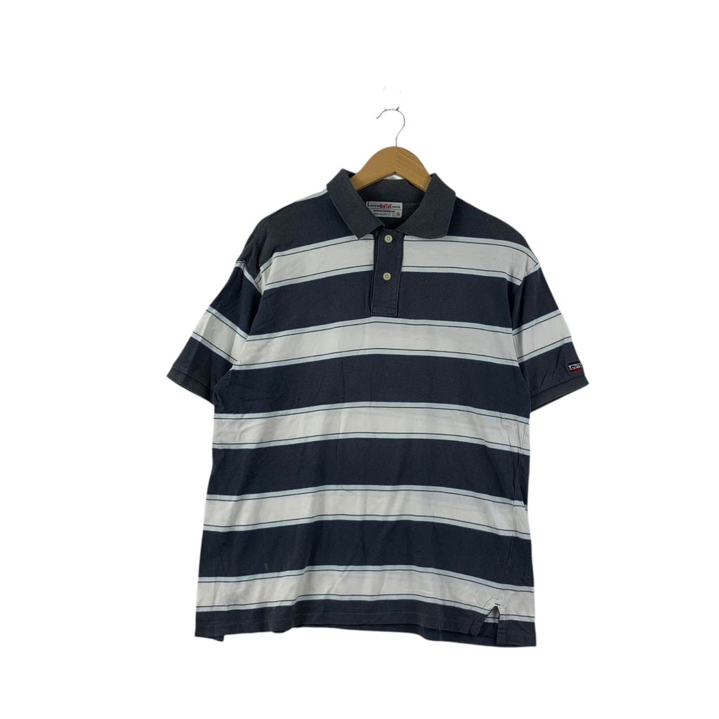 Vintage LEVI’S RED TAB Collection Sportswear Polo Tee Shirt Stripes Short Sleeve