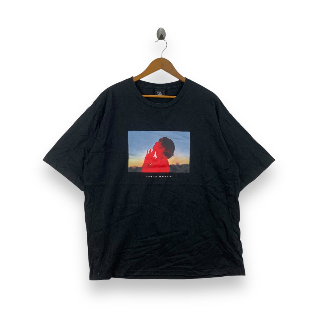 HEHN RECORDS Love All Serve All Sunset Portrait Tee Shirt Top Japan Idol Singer