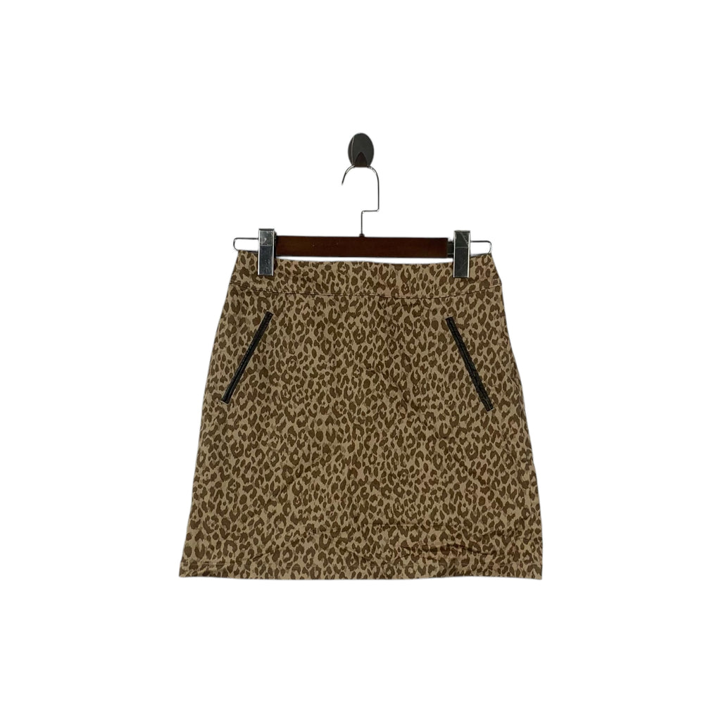 Vintage BEAMS PLUS LIGHTS Leopard Pattern Mini Skirt Bottom Studio Design