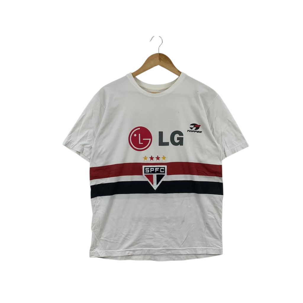 SAN PAULO FC Football Club LG Topper Tee Shirt Top Jersey World Cup Soccer