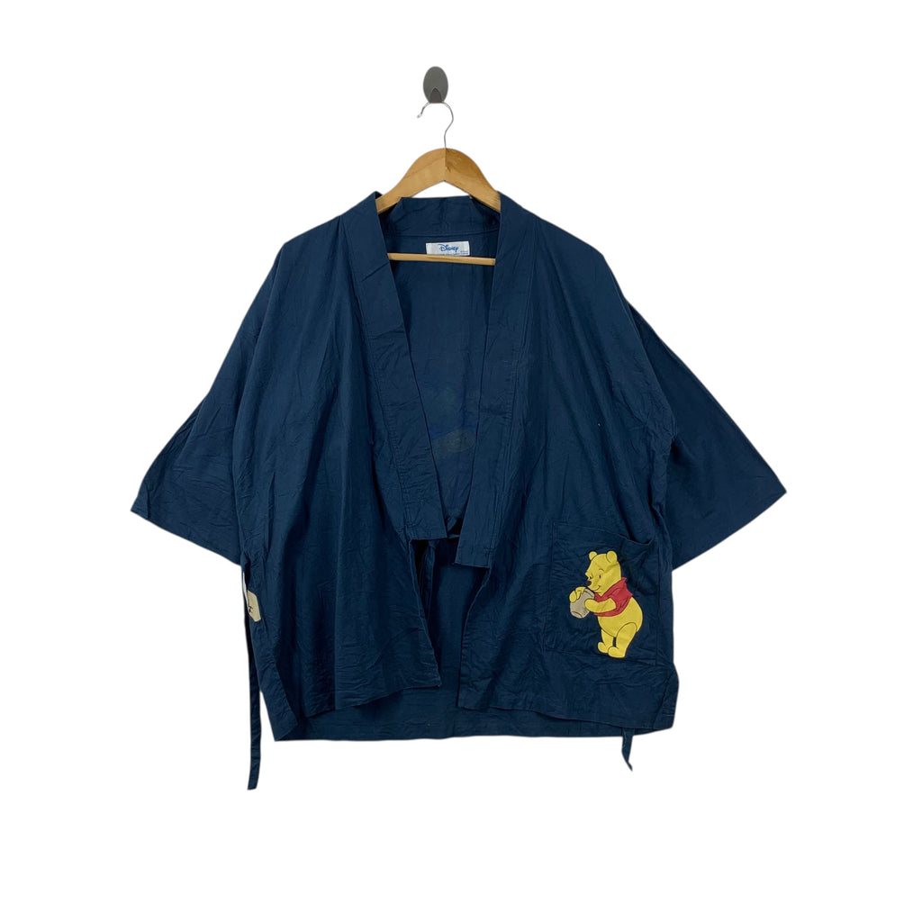 DISNEY x BELLE MAISON  Winnie The Pooh Robe Coat Temple Onsen Yukata Dress Jacket Coat