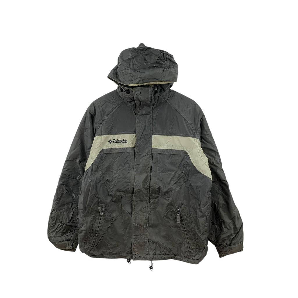 Vintage COLUMBIA OUTDOOR Fleece Lining Parka Jacket Windbreaker Hoodie