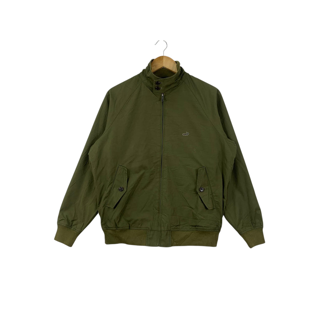 Vintage CROCODILE JAPAN FABRIC Tartan Zipper Bomber Jacket Windbreaker