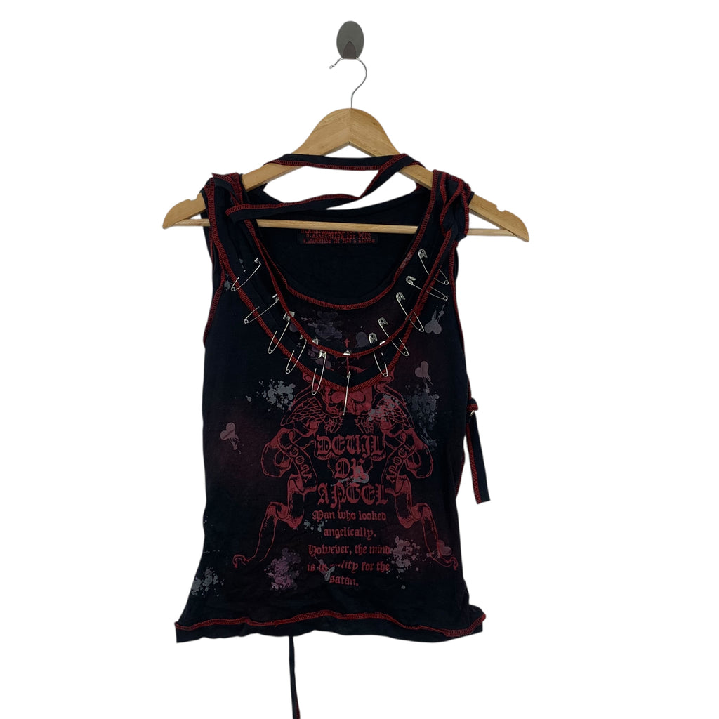 Vintage H. NAOTO ANARCHYISM PLUS Punk Tee Shirt Top Tank Top Collection