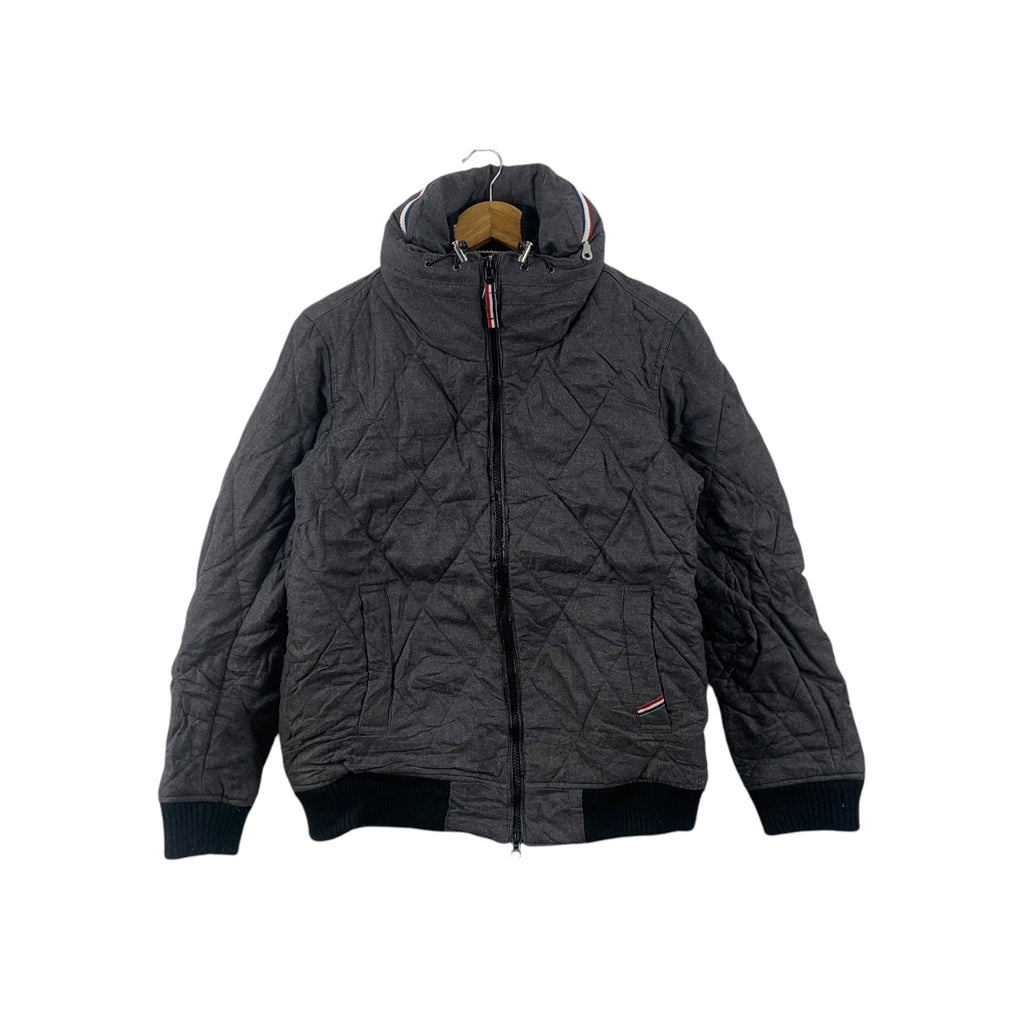 BEAMS PLUS HEART Collection Quilted Puffer Jacket Overcoat Hoodie Windbreaker