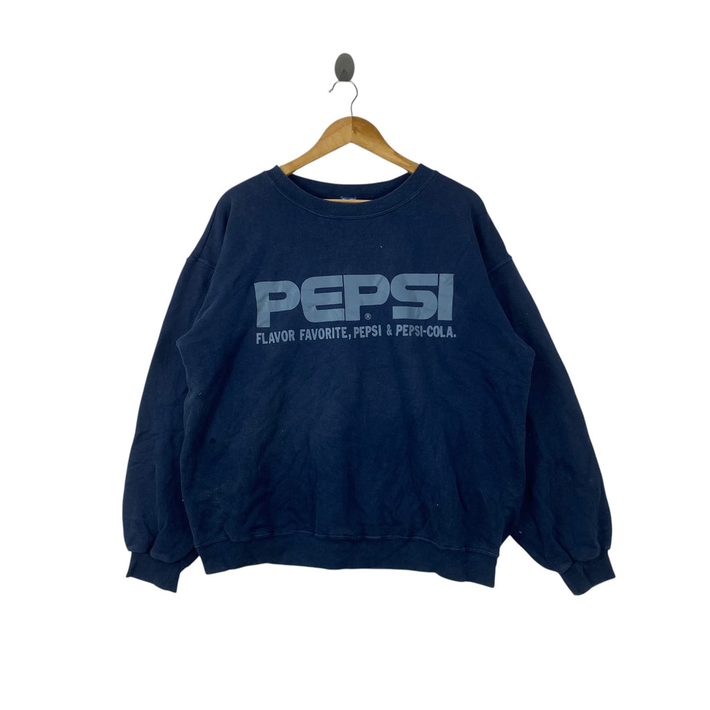 Vintage PEPSI COLA Sweatshirt Crewneck Pullover Retro 90s Style Soda Graphic