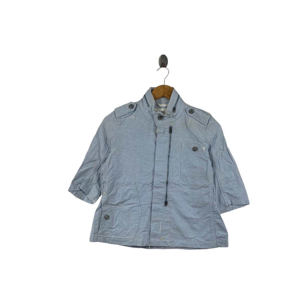 Vintage G-STAR RAW Organic Cotton Zipper Denim Jacket Outdoor Jeans Collection