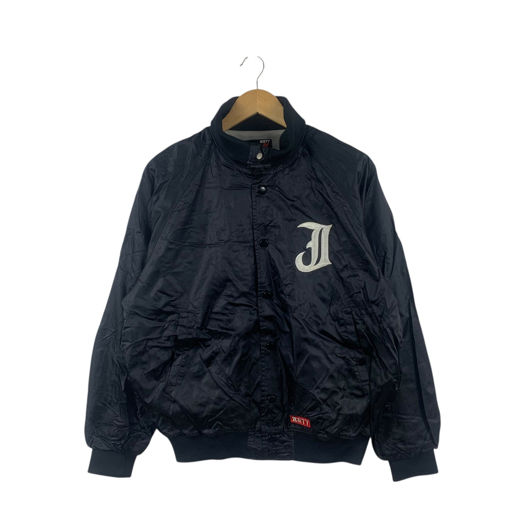 Vintage JASPO JAPAN ZETT Collection Baseball Bomber Jacket Windbreaker Parka