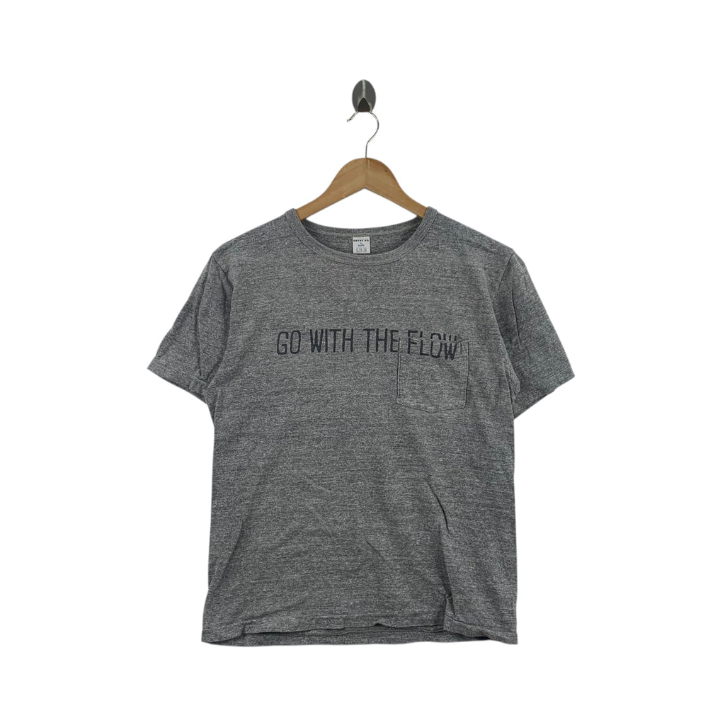 SHIPS JAPAN ENTRY Collection Natural Dye Tee Shirt Top Pocket With Flow